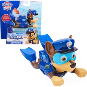 image:imageSwimWays PAW Patrol Chase Paddlin Pups Pool Toy for Ages 4  Floating Waterproof Figurines Inspire Imaginative Play Perfect Pool Party Accessories and Bath Toys for Young Swimmers